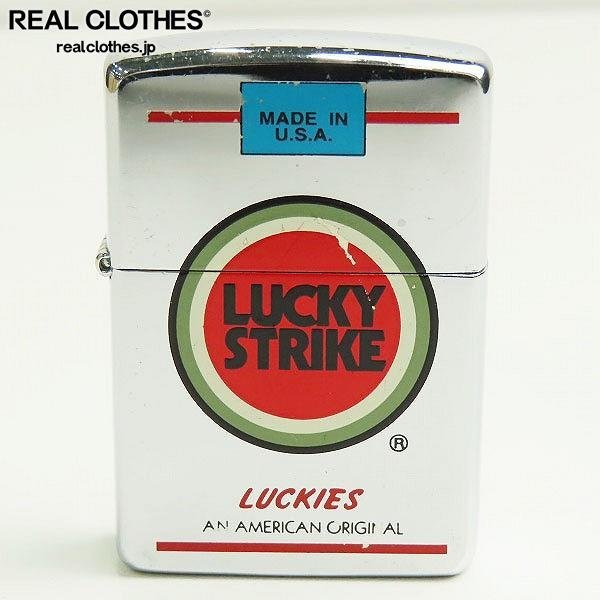 ZIPPO/ジッポー LUCKY STRIKE/ラッキーストライク ロゴデザイン/1996年製 /LPL_詳細な状態は商品説明内をご確認ください。