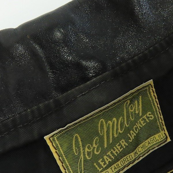 ☆Joe McCoy/ジョーマッコイ 30 Leather Sports Jacket Horsehide ホースハイド レザージャケット 40 /100_画像7