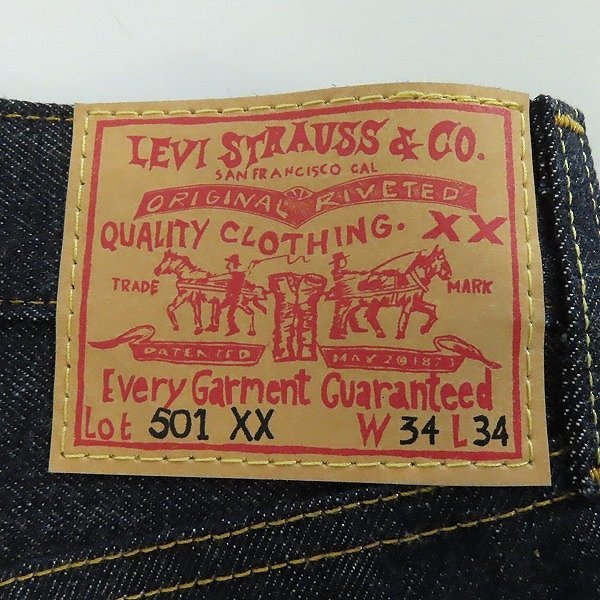【未使用】LEVI'S/リーバイス VINTAGE CLOTHING 1955モデル 501 デニムパンツ/50155-0081/W34L34 /060_画像3