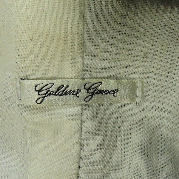 ☆GOLDEN GOOSE/ゴールデングース 牛革 レザー ライダースジャケット 903266/XS /080_画像3