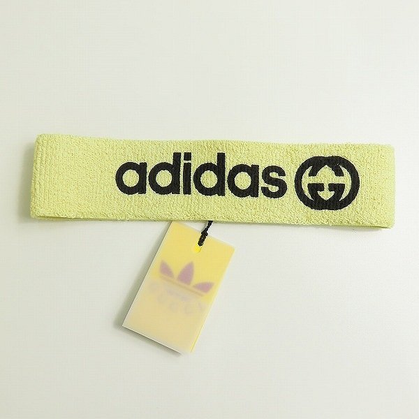 【未使用/JPタグ】adidas x GUCCI/アディダス x グッチ Cotton Sponge Headband/コットン スポンジ ヘッドバンド M /000_画像2