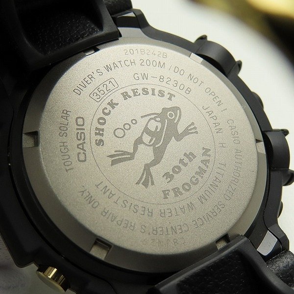 G-SHOCK/Gショック MASTER OF G - SEA FROGMAN/フロッグマン 30周年記念 GW-8230B-9AJR /000_画像5