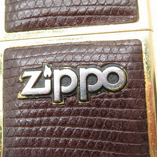 ZIPPO/ジッポー 両面 革 ダブルイヤーボトム 1932-1991 /91年製 /LPL_画像7