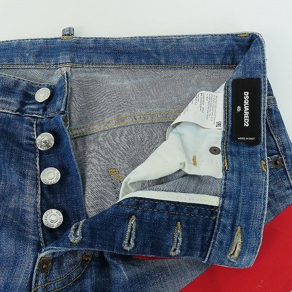 DSQUARED2/ディースクエアード SKATER JEAN デニム ダメージ/ペイント加工 S74LB0528 S30342/46 /060_画像6