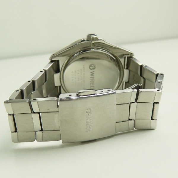SEIKO/セイコー WIRED/ワイアード カーブハードレックス ソーラー 腕時計 黒文字盤 V14J-0BV1 /000_画像3