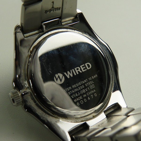 SEIKO/セイコー WIRED/ワイアード カーブハードレックス ソーラー 腕時計 黒文字盤 V14J-0BV1 /000_画像5