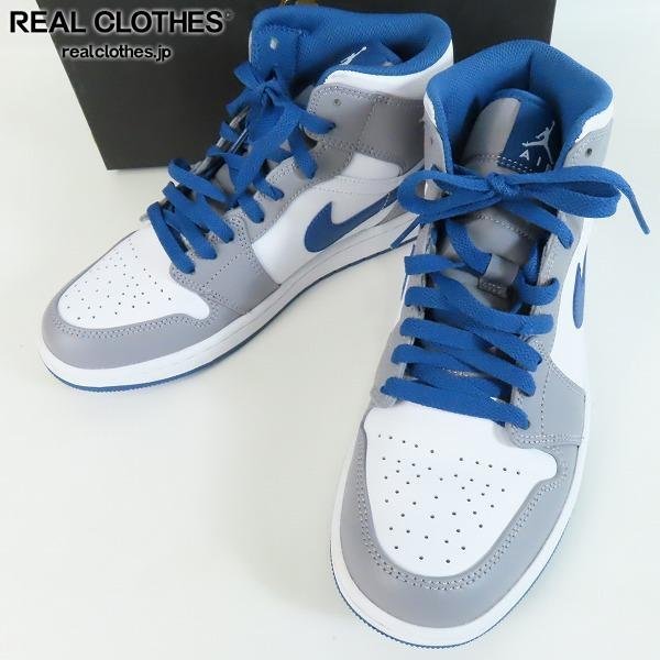 NIKE/ナイキ AIR JORDAN 1 MID エアジョーダン1 ミッド True Blue DQ8426-014/26.5 /080_詳細な状態は商品説明内をご確認ください。