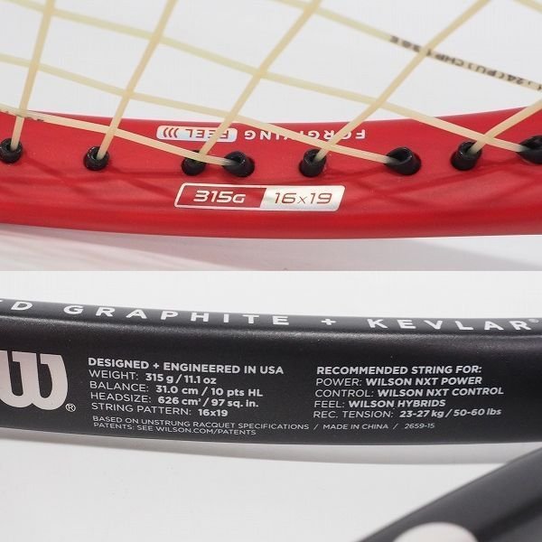 Wilson/ウィルソン PRO STAFF 97 プロスタッフ 硬式 テニスラケット 同梱×/D1X_画像5