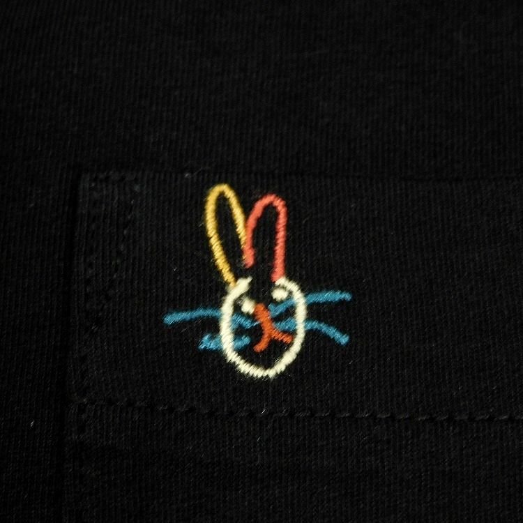 新品 ポールスミス 長袖カットソー L 黒 Paul's Rabbit(ポールズラビット) ロンＴ オーガニックコットン Paul Smith メンズ【2985a】の画像2