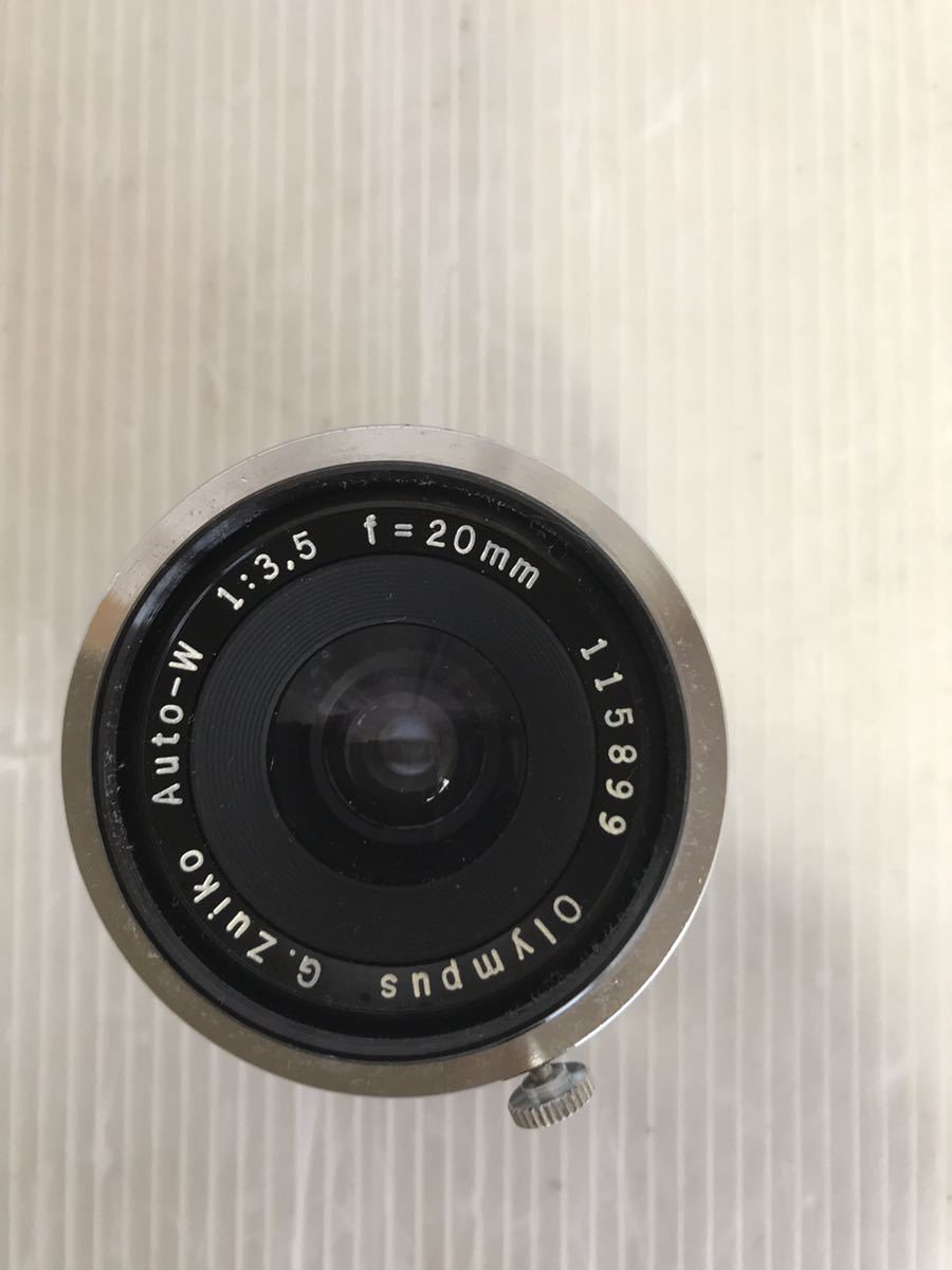 【H019】オリンパス　 カメラレンズ G. Zuiko Auto-W 1:3.5 f=20mm ケース付き_画像2