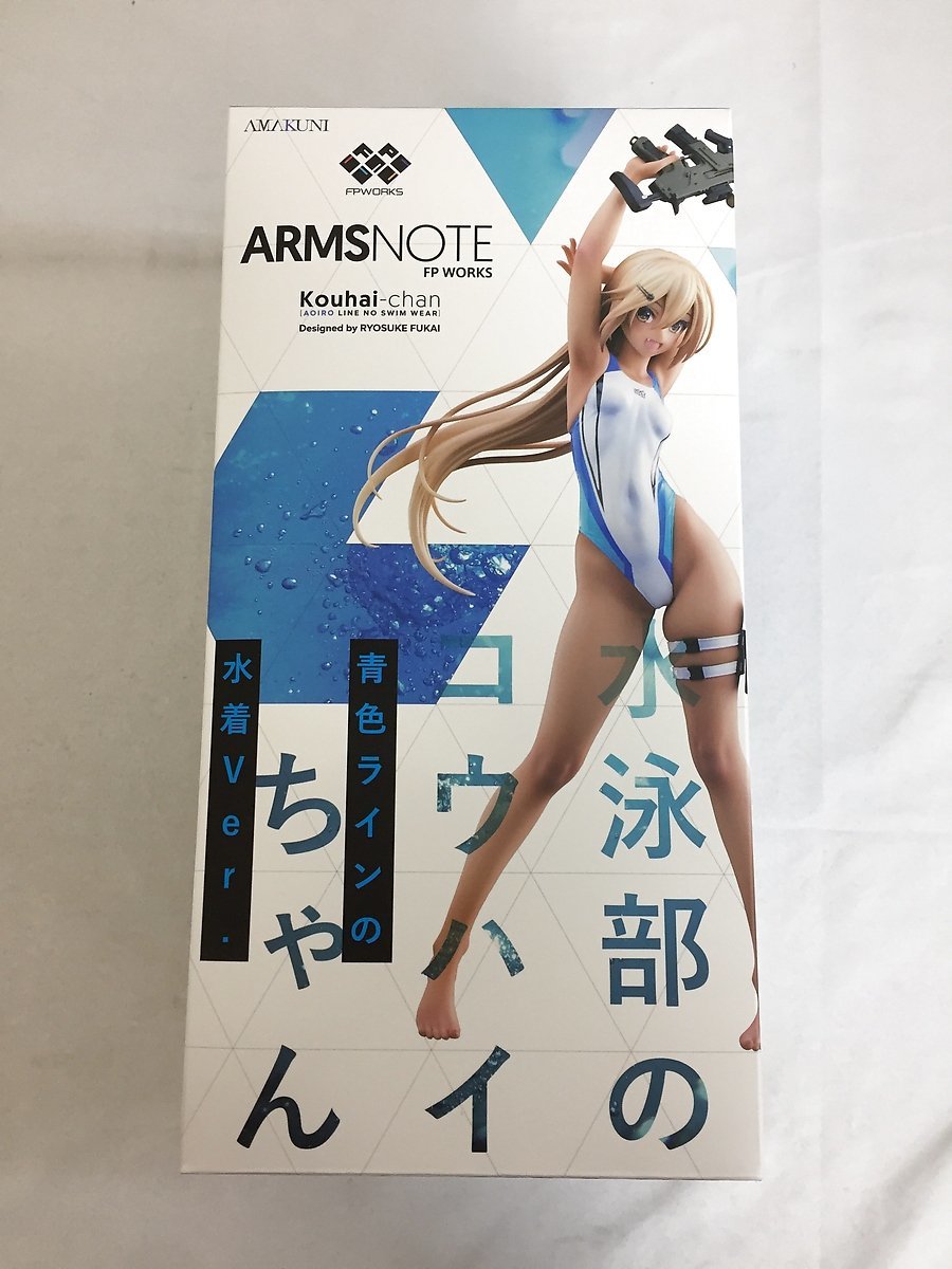 [ beautiful goods ]ARMS NOTE swim part. kou high Chan blue color line. swimsuit Ver. hobby Japan AMAKUNI