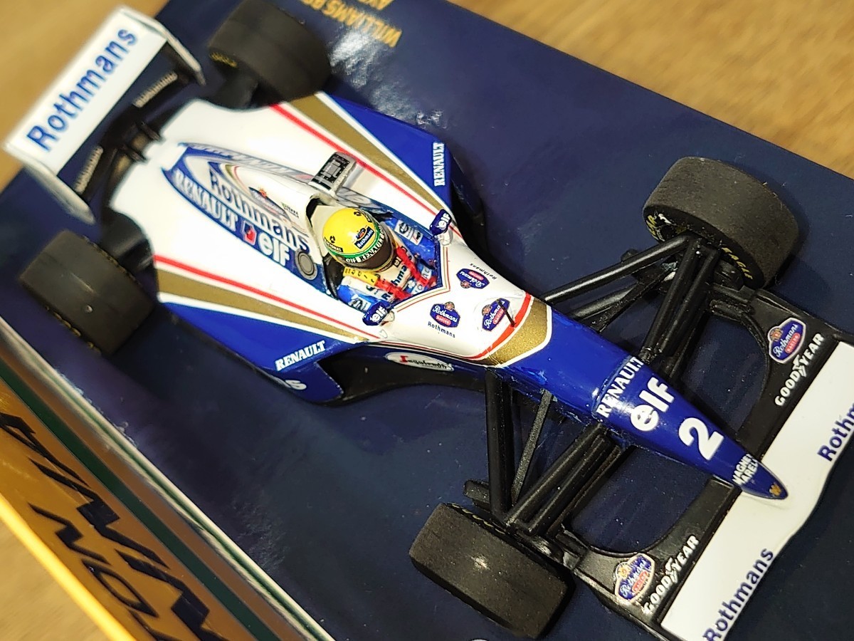 ウィリアムズFW16　A. セナ　サンマリノGP仕様　ドライバーフィギュア交換　各部改修　Rothmans_画像5