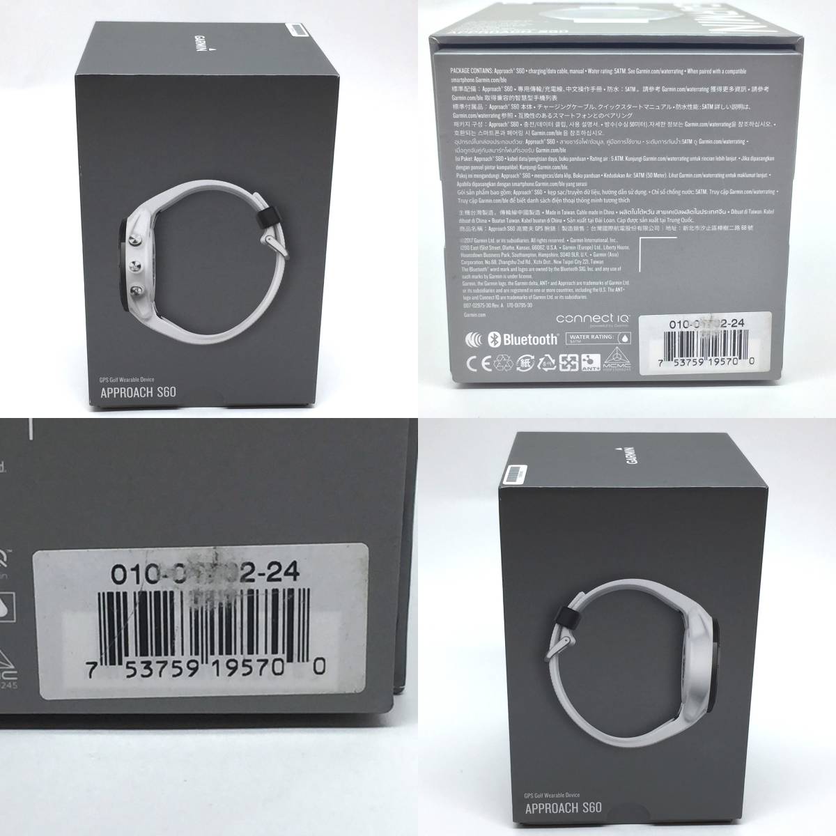 tu106 GARMIN GPS ゴルフウォッチ USGAルール適合 APPROACH S60 White ※中古_画像6