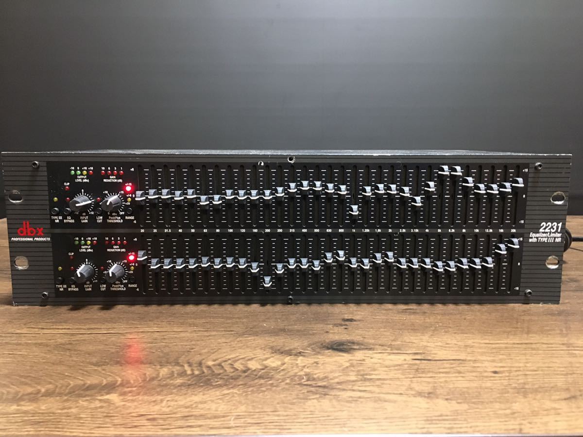 ☆ dbx 2231 Equalizer Limiter With TypeIII NR グラフィック ☆ dbx 2231 Equalizer Limiter With TypeIII NR グラフィック