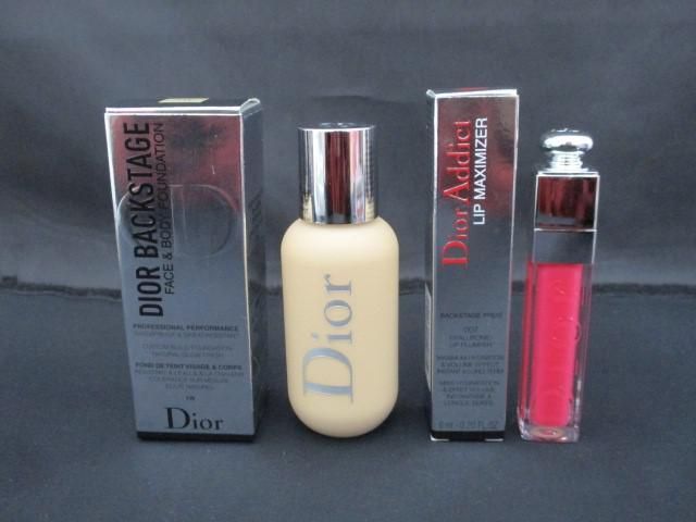 残9割 ディオール Dior ディオール バックステージ フェイス＆ボディ ファンデーション 1W 50ml 等 2点 リップグロス_画像1