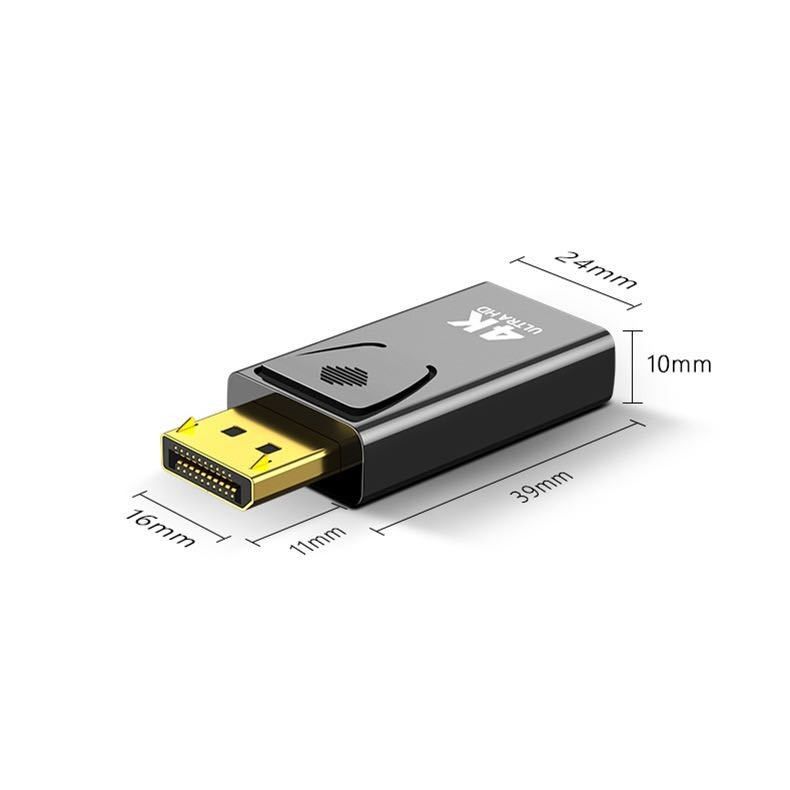 【2個セット】DisplayPort to 4K HDMI 変換アダプタ ウルトラHD対応 DP TO HD4K