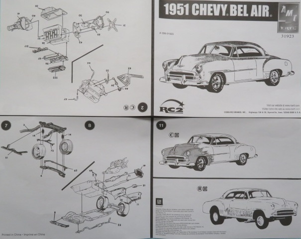 プラモデル 1/25 amt/ERTL 31923 - 1951 Chevy Bel Air_画像9