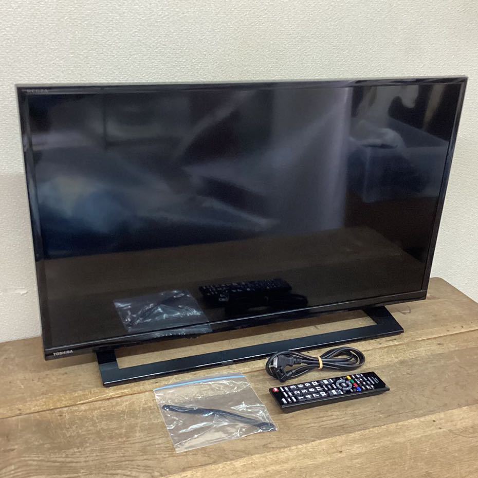 東芝 TOSHIBA レグザ REGZA ハイビジョン液晶テレビ 32S22 32V型 2018年製 初期化済み mini B-CAS・リモコン付き ゆうパック160サイズ発送 _画像1