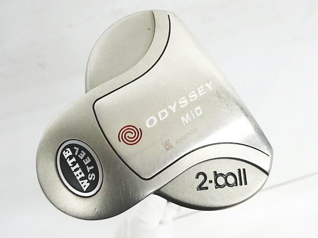 ODYSSEY 2-Ball MID WHITE STEEL 中尺 パター 約104センチ 約41インチ 2ボール オデッセイ 現状品 _画像1