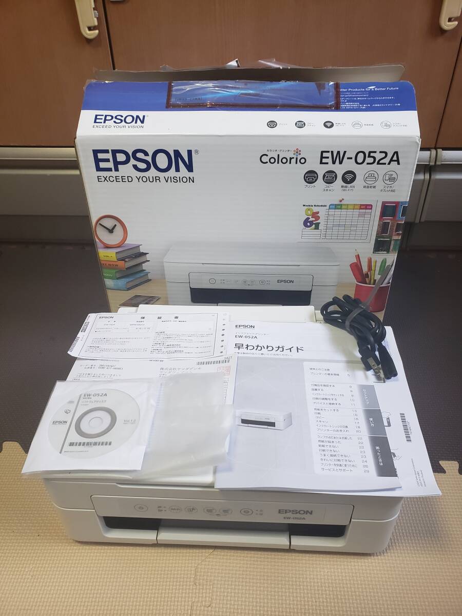 EW-052A インクジェット プリンター　エプソン EPSON　複合機　無線LAN コピー、スキャナー機能あり_画像1