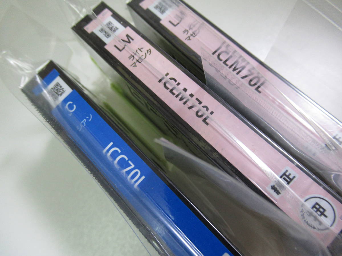 インクカートリッジ/マゼンタ×2/シアン×1/純正品/エプソン/EPSON/ICLM70L/ICC70L/未開封品/未使用品/_画像2