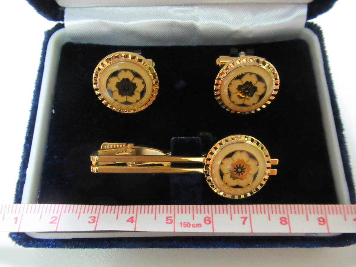 カフスボタン/ネクタイピン/3点セット/防衛庁/陸上自衛隊/陸上 カフスボタン/ネクタイピン/3点セット/防衛庁/陸上自衛隊/陸上