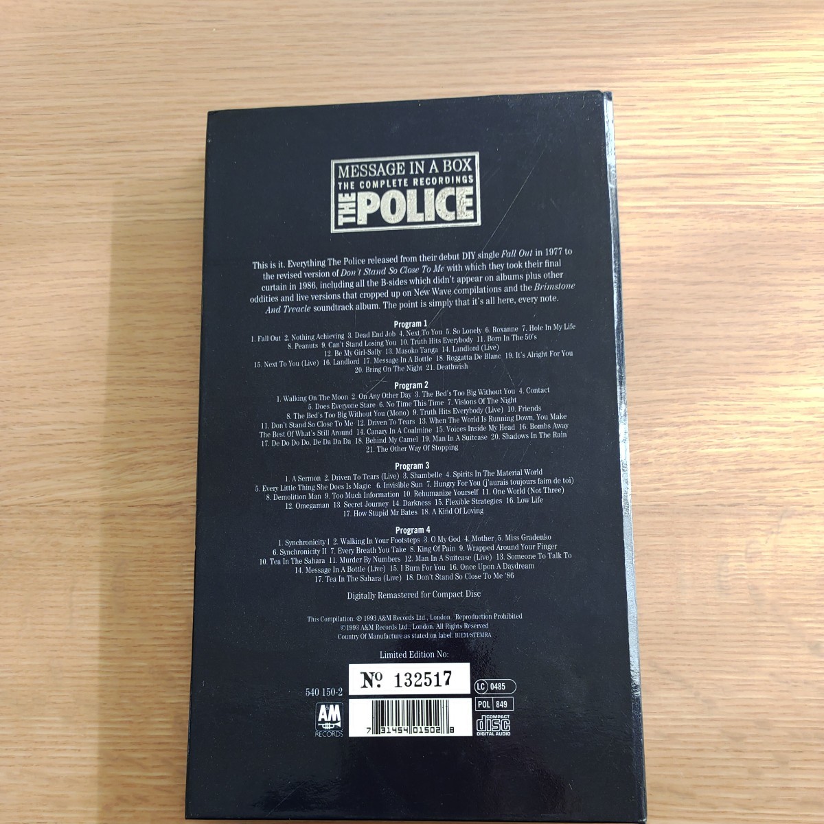 Police / Message Box The Complete Recordings （輸入盤国内仕様４CD】ザ・ポリス　Sting_画像4