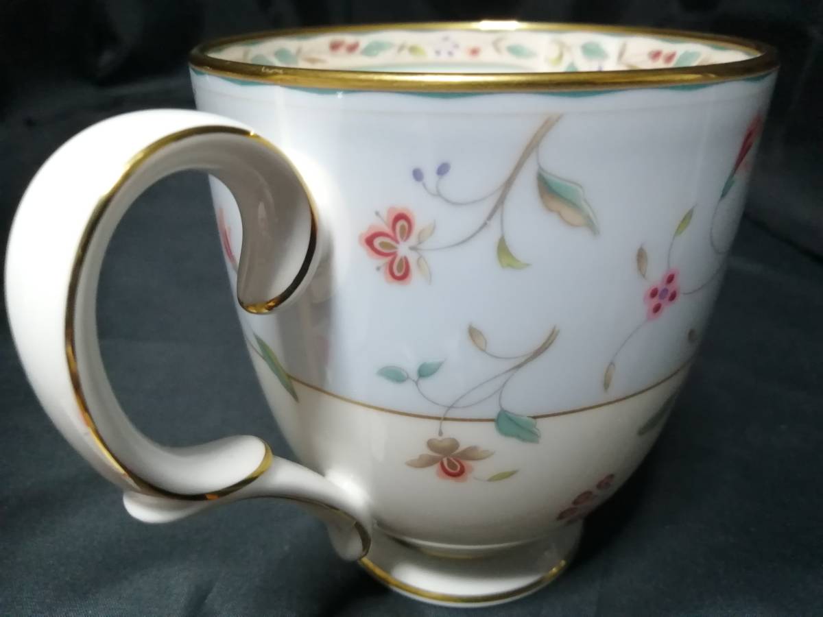 未使用◇自宅保管 ノリタケ 花更紗 マグカップ ブルー Noritake Hanasarasa_画像4