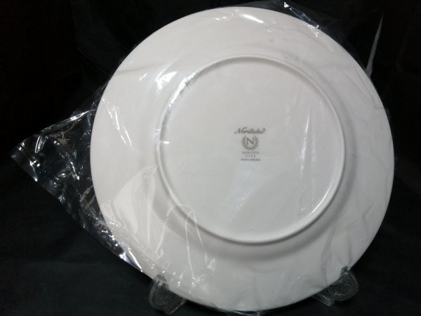 18CM 新品未使用◇自宅保管 ノリタケ 花更紗 ブルー ケーキプレート Noritake Hanasarasa_画像7