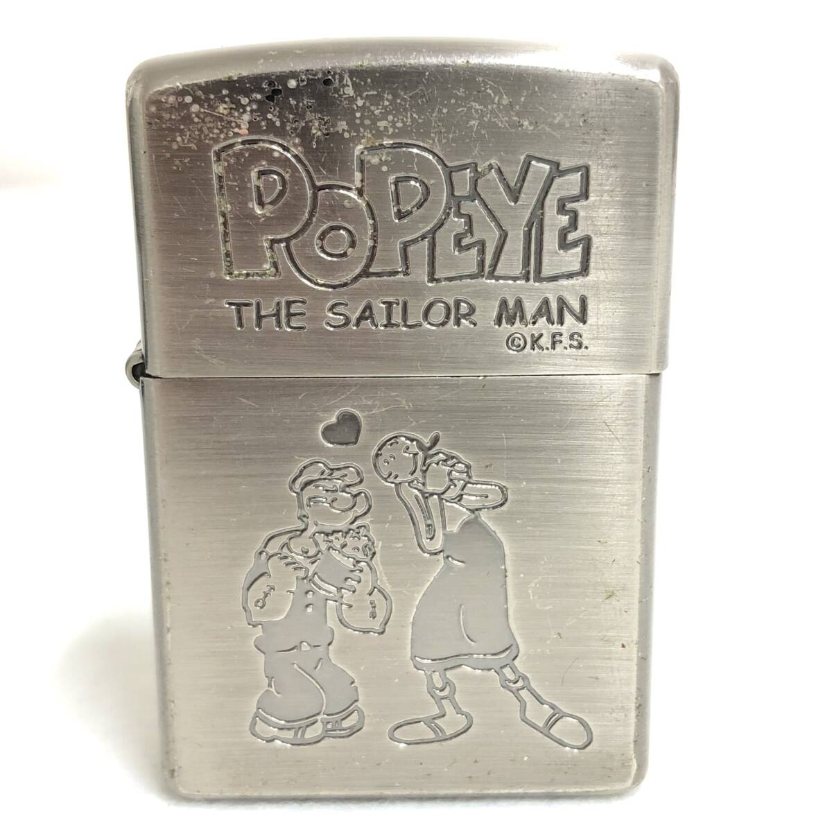 Zippo / POPEYE / THE SAILOR MAN / ジッポー / ポパイ / ザ セーラーマン / 2002年製 / アメリカンコミック / 火花確認済み / 現状品_画像1