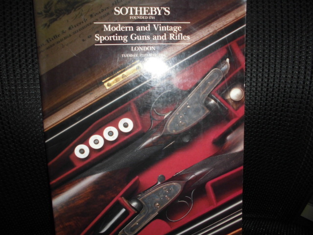 ■SOTHEBY'S サザビーズ FONDED 1744 Modern and Vintage Sporting Guns and Rifles LONDON TUESDAY 17TH MAY 1994■カタログ 拳銃 銃_画像1