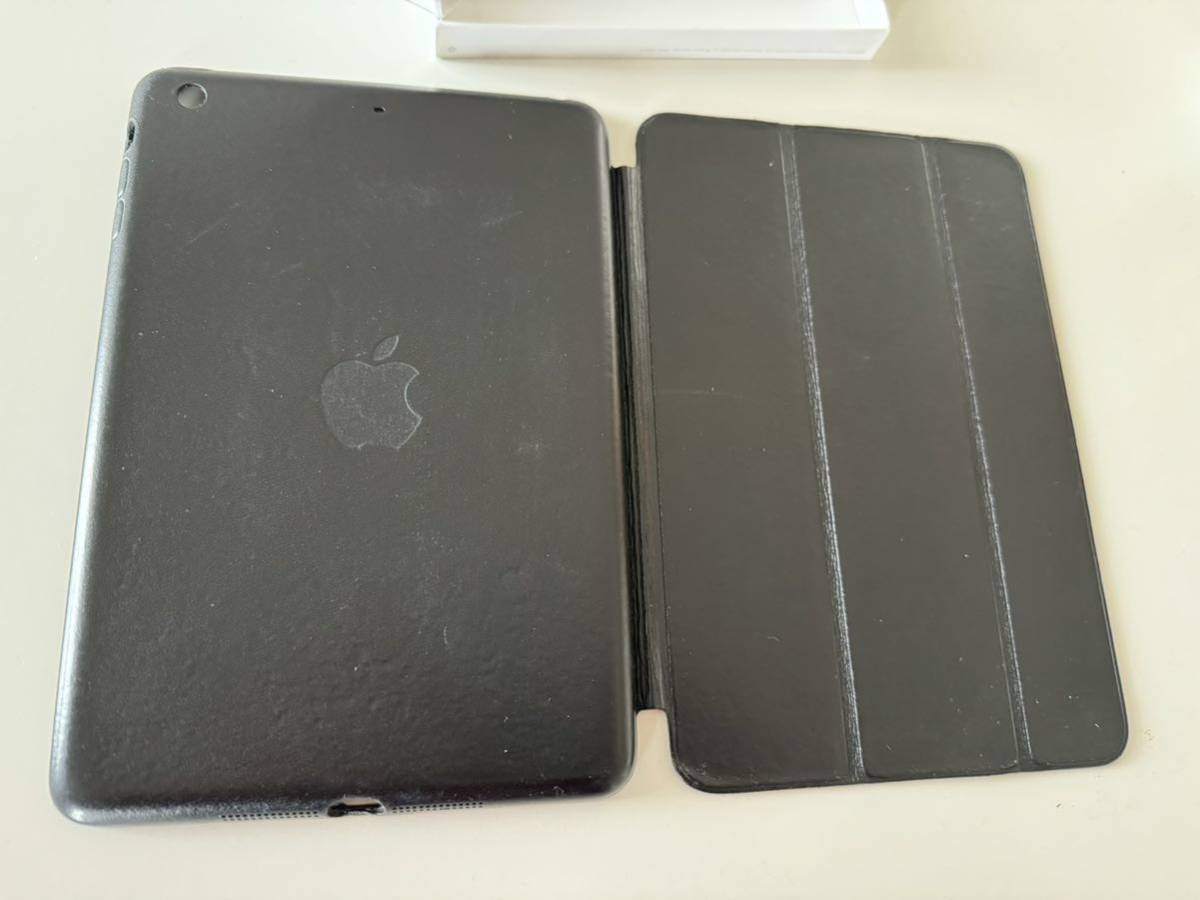 Appleアップル純正 iPad mini/mini2/mini3 Smart Case ブラック黒アイパッドミニレザー革スマート ケース カバーused_画像3