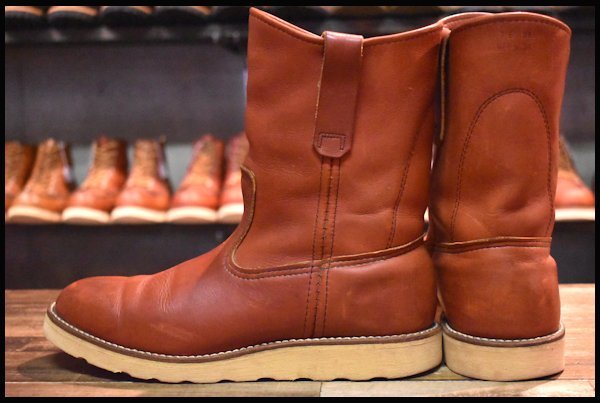 【7E 良品 緑犬タグ 93年】レッドウィング 866 ペコス 赤茶 オロラセット クッションソール ブーツ redwing pecos HOPESMORE_画像4