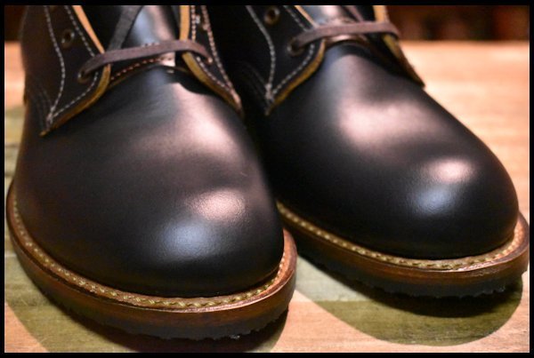 【8.5D 未使用 22年】レッドウィング 9060 ベックマン ブラッククローンダイク 黒 茶芯 フラットボックス ブーツ redwing HOPESMORE_画像6