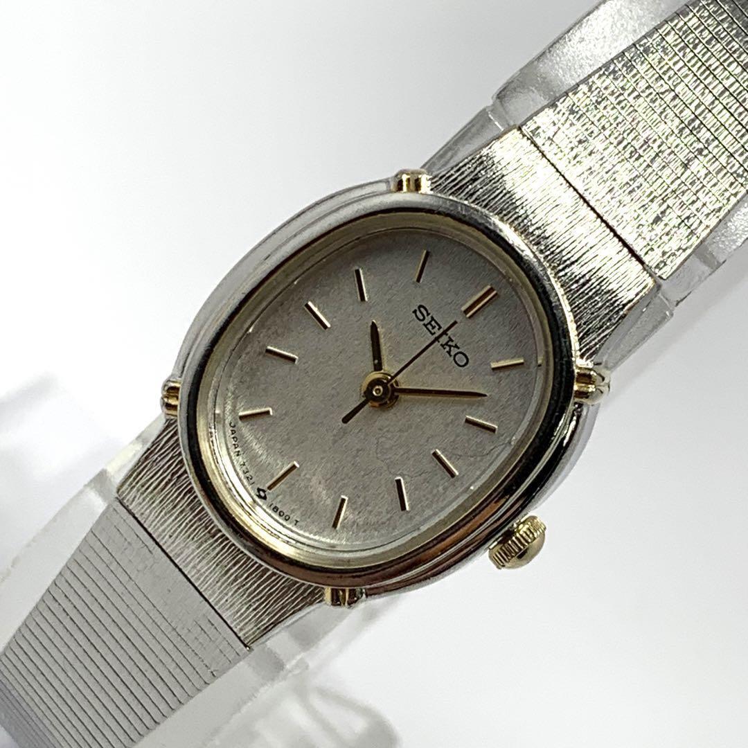 915 SEIKO セイコー レディース 腕時計 新品電池交換済 クオーツ式 人気 希少 ビンテージ レトロ アンティークの画像2