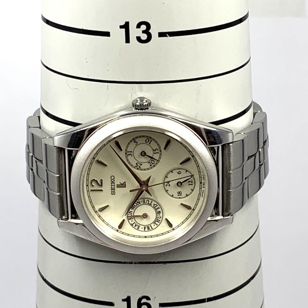 936 SEIKO LUKIA セイコー ルキア レディース 腕時計 デイデイト カレンダー 新品電池交換済 クオーツ式 ビンテージ レトロ アンティーク_画像6