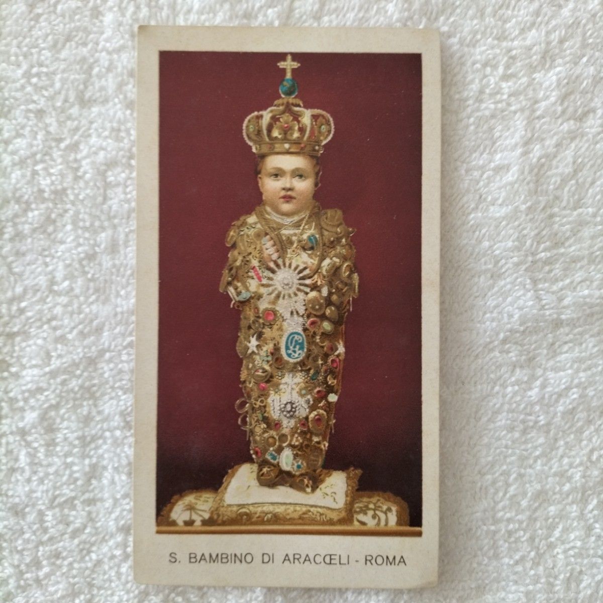 ヴィンテージ　イタリアのカトリック教会　祈りのカード5枚セット ホーリーカード