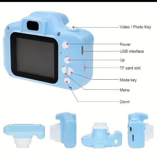 トイカメラ キッズカメラ 子供用カメラ 写真 動画 USB充電