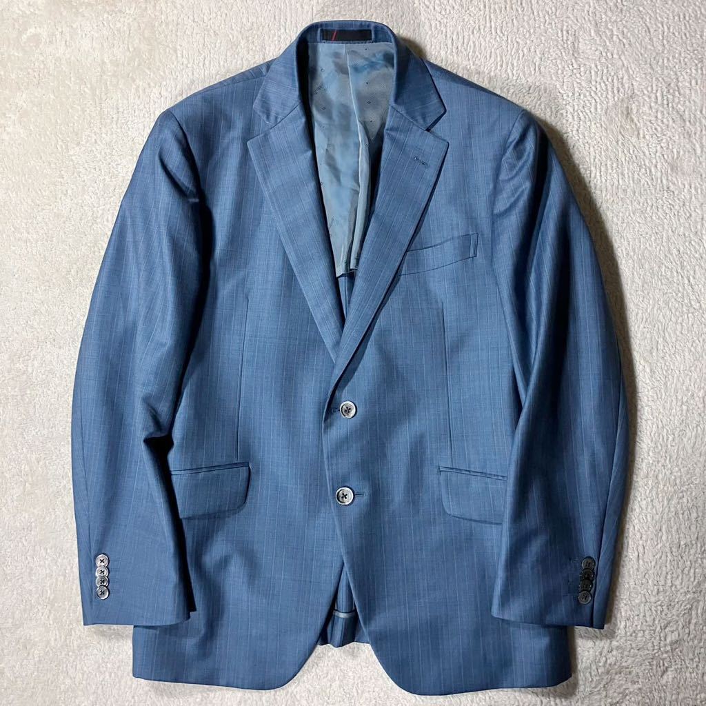 ●Ermenegildo Zegna エルメネジルド ゼニア MANO JAPAN オーダー品 春夏 2B テーラードジャケット/ストライプ柄/ビジネスの画像4