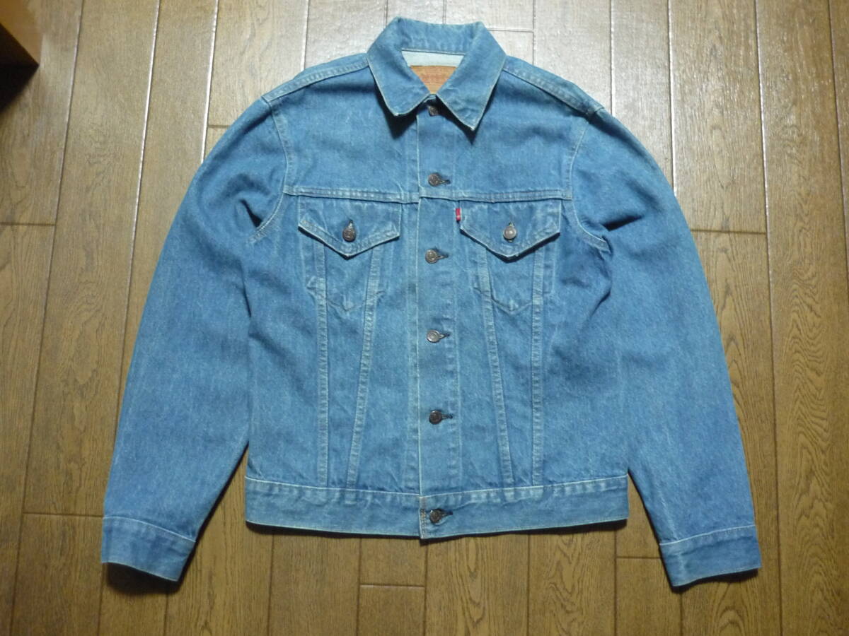 70s　USA製　ヴィンテージ　Levi's　リーバイス　70505 0217　デニムジャケット　4th　ブランクタブ　ボタン裏52　サイズ38_画像1