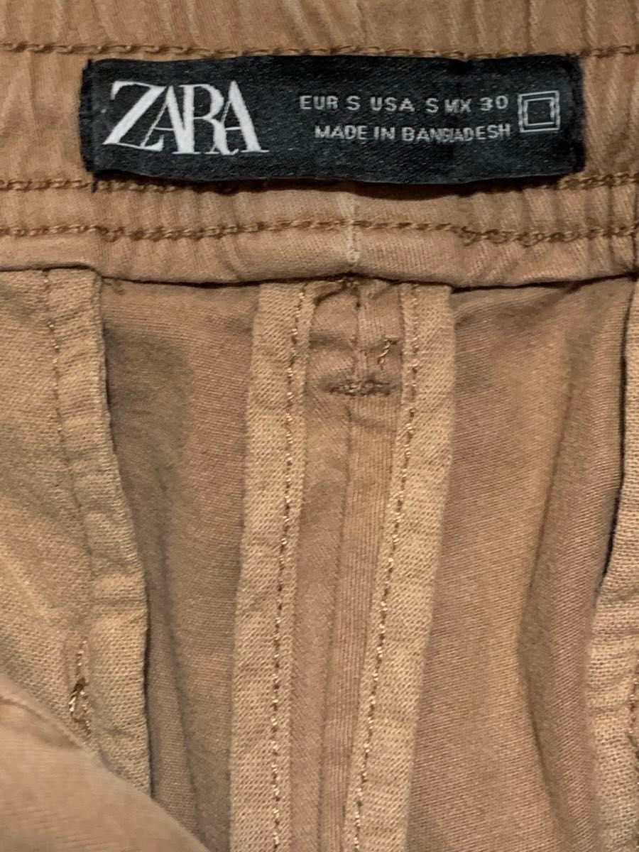 ZARA ザラ　EZYジョガーカーゴパンツ　S ブラウン