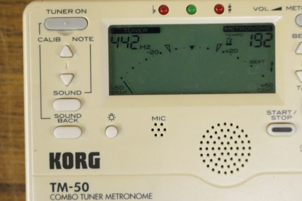 KORG コルグ TM-50 COMBO TUNER METRONOME チューナー メトロノーム EH846_画像2