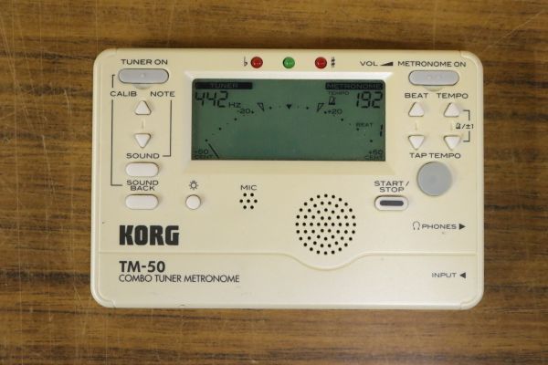 KORG コルグ TM-50 COMBO TUNER METRONOME チューナー メトロノーム EH846_画像1