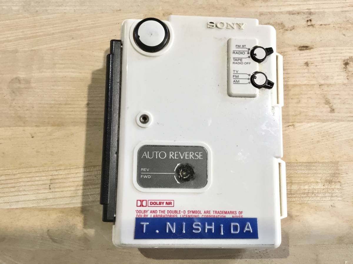  Iwate Morioka departure Sony cassette solar Walkman WM-F107 body player control number 1-A.0201011