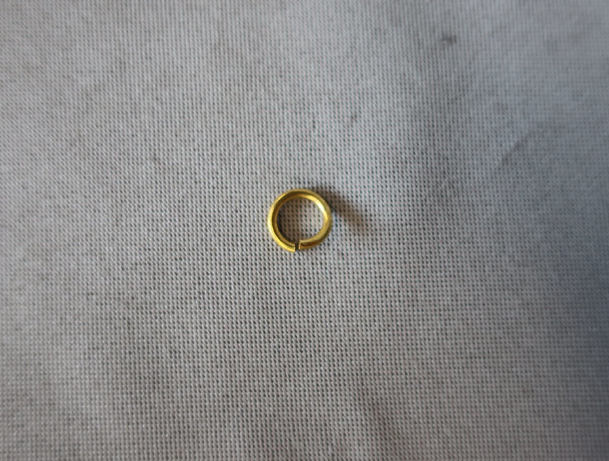 真鍮　丸環　丸カン　丸　直径10mm×線径1.5㎜　一袋約830ｇ　K-843_画像5