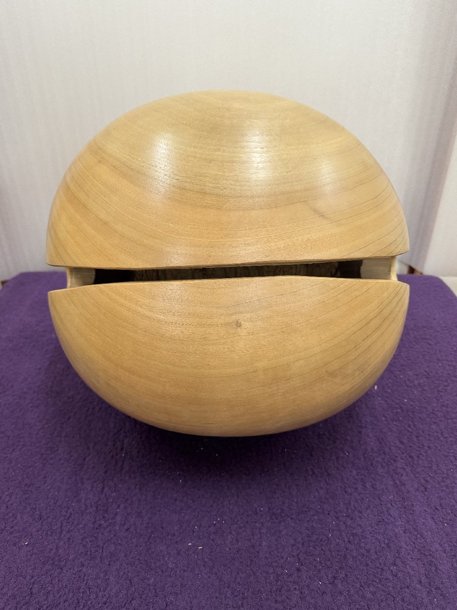 倉庫整理品】木魚 尺3 楠材 ②-⑧ №12 仏壇、仏具 倉庫整理品】木魚 尺3 楠材 ②-⑧ №12 仏壇、仏具
