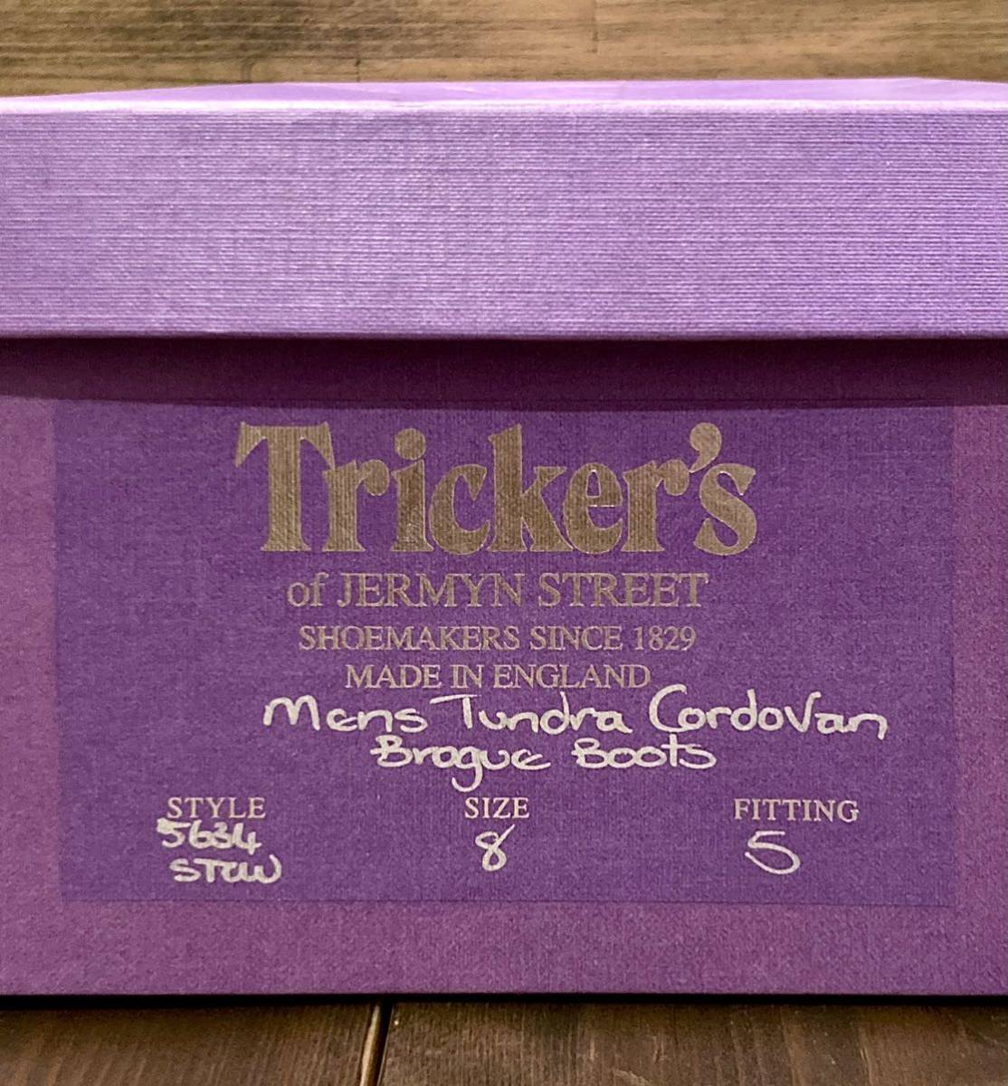 特注 未使用 TRICKER’S トリッカーズ カントリー イタリアンタンナー コミペル社 COMIPEL TUNDRA CORDOVAN コードバン ブーツ メンズ 8_画像10