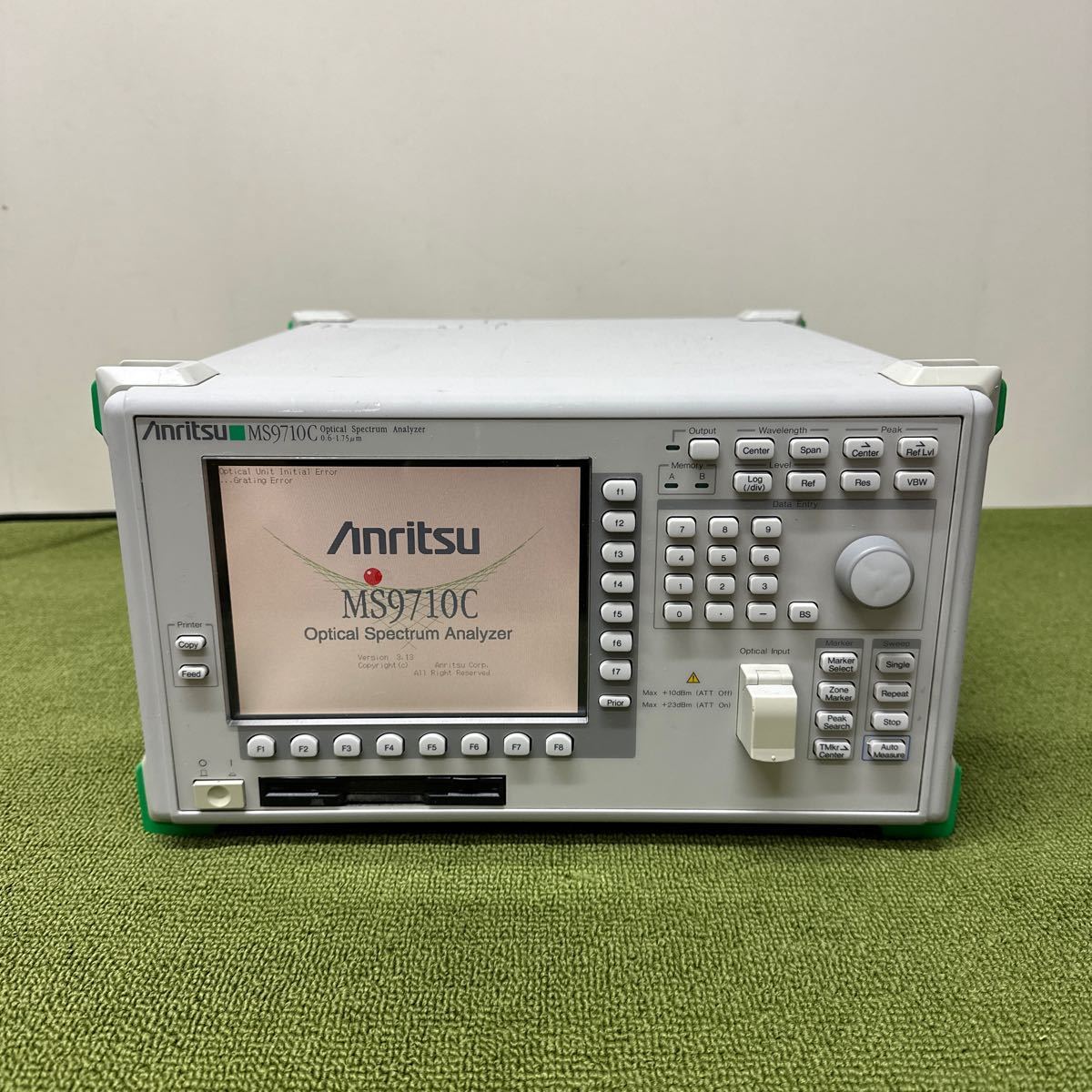 Anritsu/アンリツ「MS9710C」Optical Spectrum Analyzer 0.6-1.75μm ジャンク品_画像1