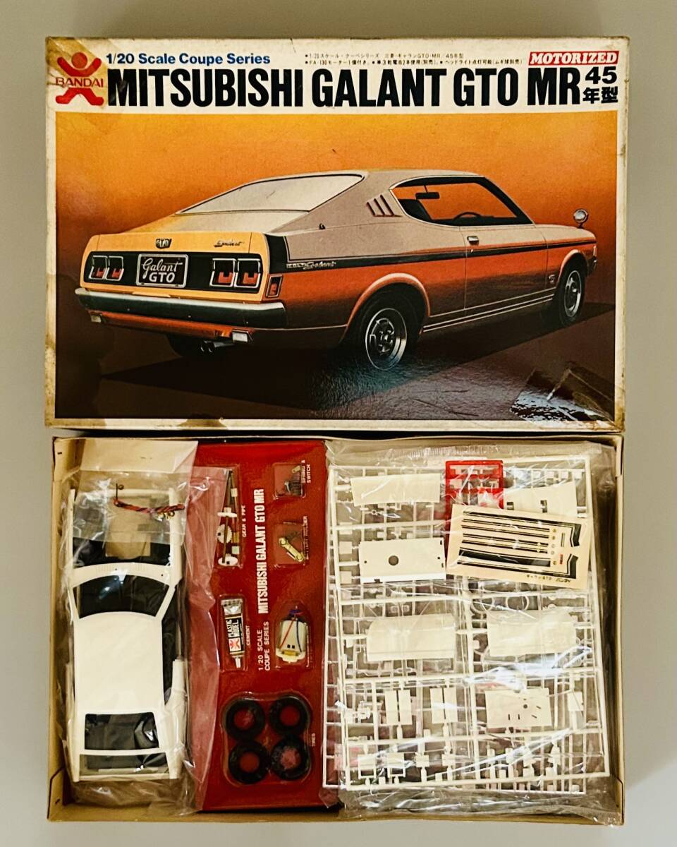 未組立 BANDAI 三菱 ギャラン GTO MR 45年型 1/20 バンダイ Yahoo!オークション - バンダイ 「1/20 モーター走行 三菱