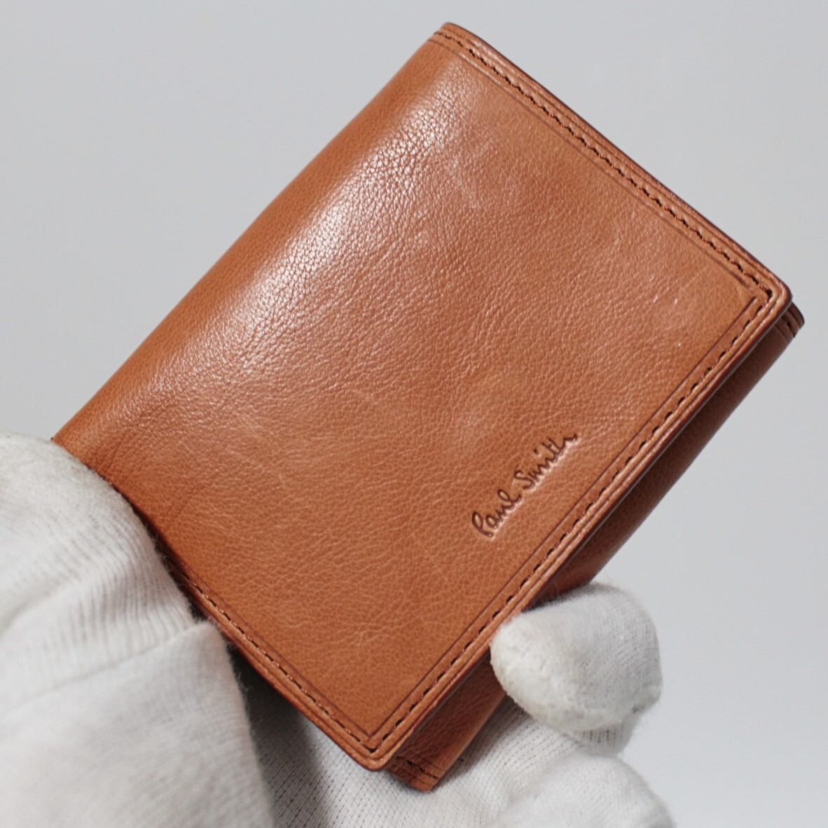 新品 箱付 ポールスミス 外側小銭入れ ライニングストライプ 新品 箱付 ポールスミス 外側小銭入れ ライニングストライプ